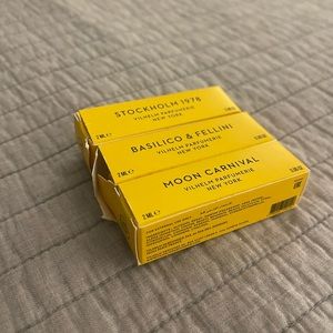 Vilhelm Parfumerie Samples - Basilico & Fellini, Moon Carnival, Stockholm 1978